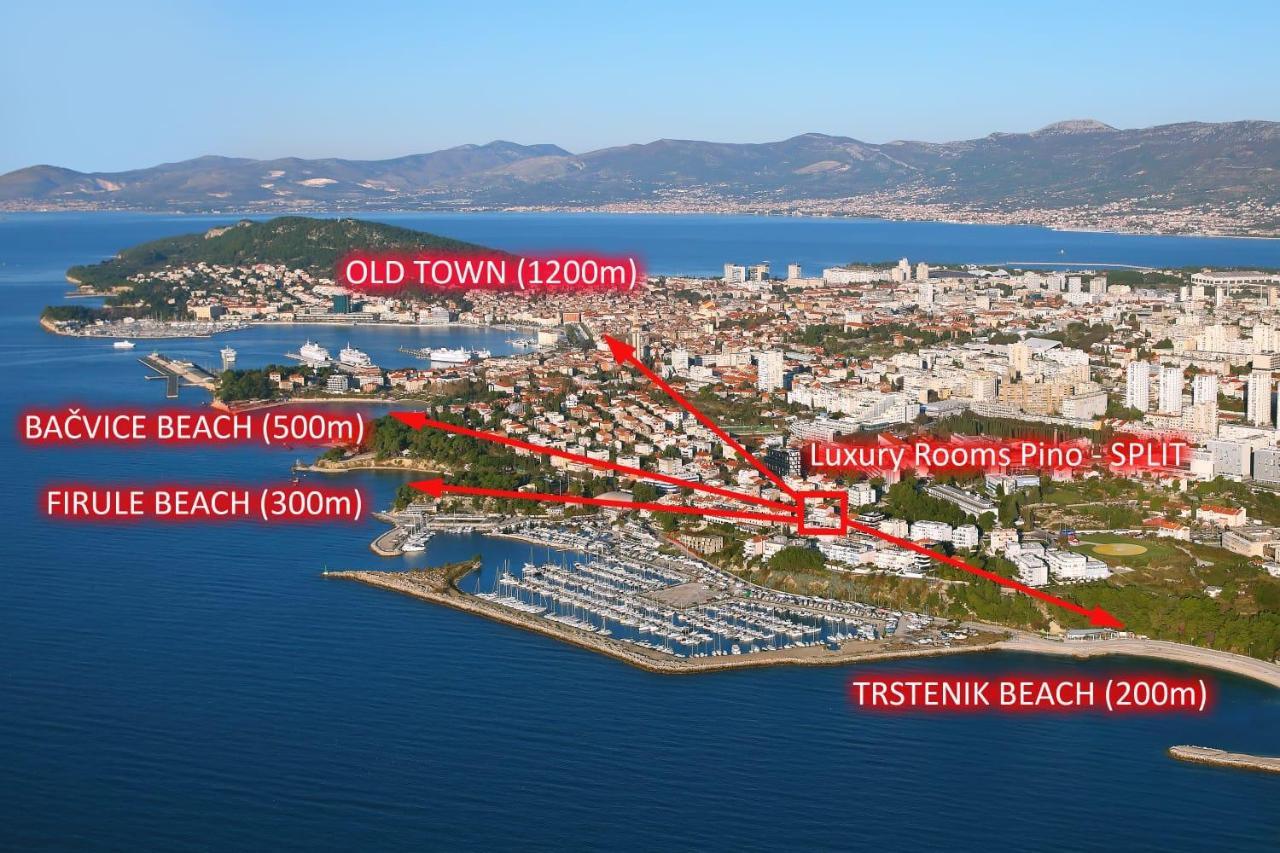 Luxury Rooms Pino Split Eksteriør billede